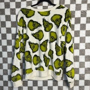 The Grinch soft velour sweatshirt S Christmas